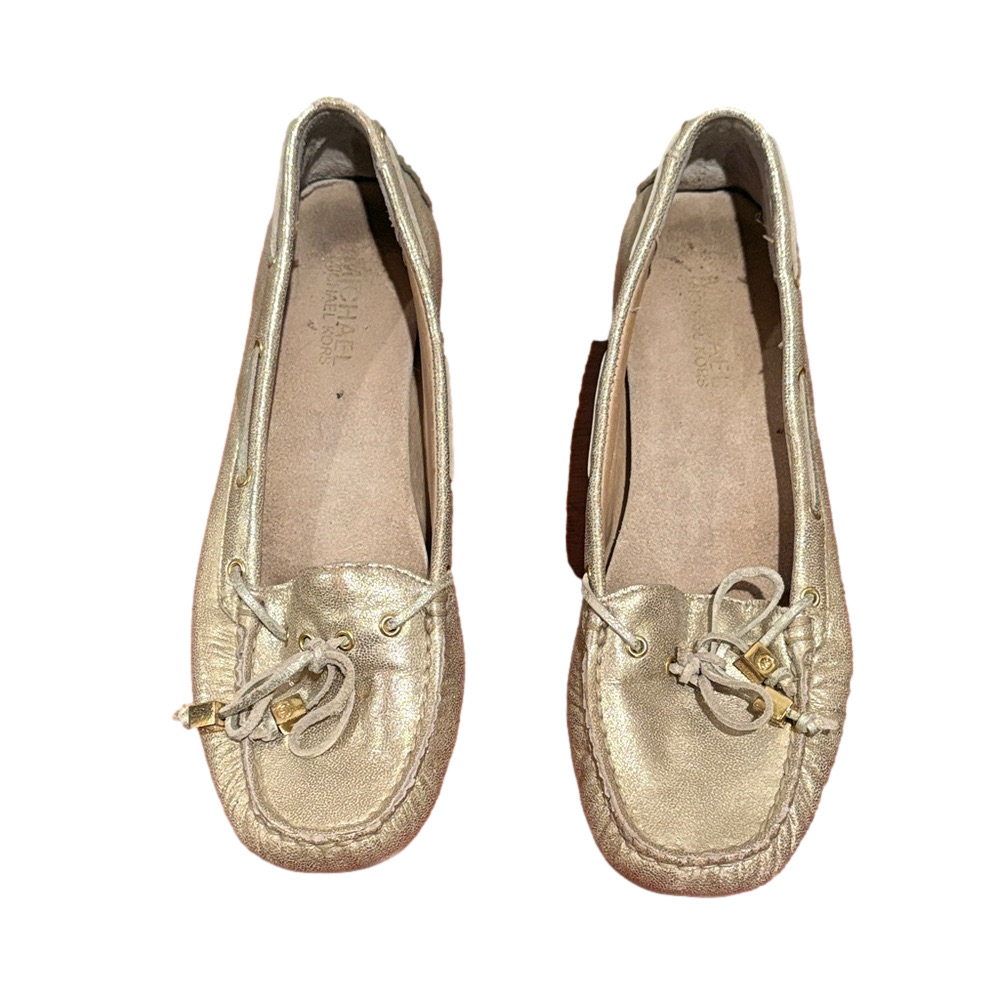 Michael Kors Metallic Gold Moccasins/Loafers